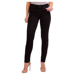 Jordache Women’s Plus Mid‑Rise Skinny Jeans – Black – Size 18